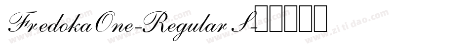 FredokaOne-Regular S字体转换